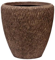 Polystone Rock Couple Round Indoor Planter