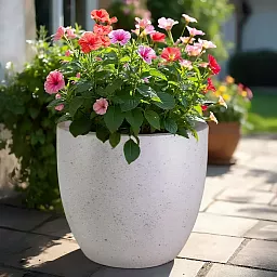 IDEALIST Lite Contemporary Light Concrete Egg Planter