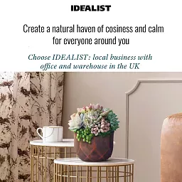 IDEALIST Lite Geometry Style Round Indoor Planter