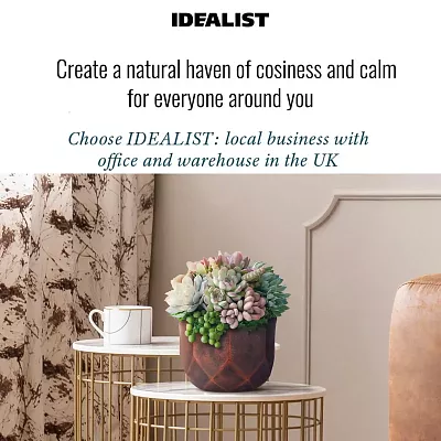 IDEALIST Lite Geometry Style Round Indoor Planter