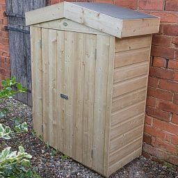Installed Outdoor Pressure Treated Wooden Shiplap Pent Garden Store by Forest Garden