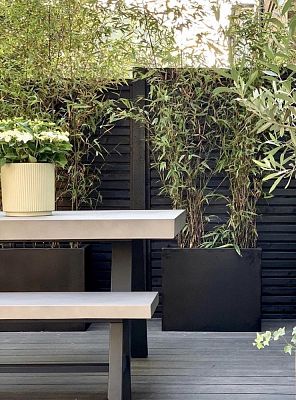 IDEALIST Lite Contemporary Light Concrete Trough Planter