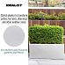 IDEALIST Lite Contemporary Light Concrete High Trough Planter