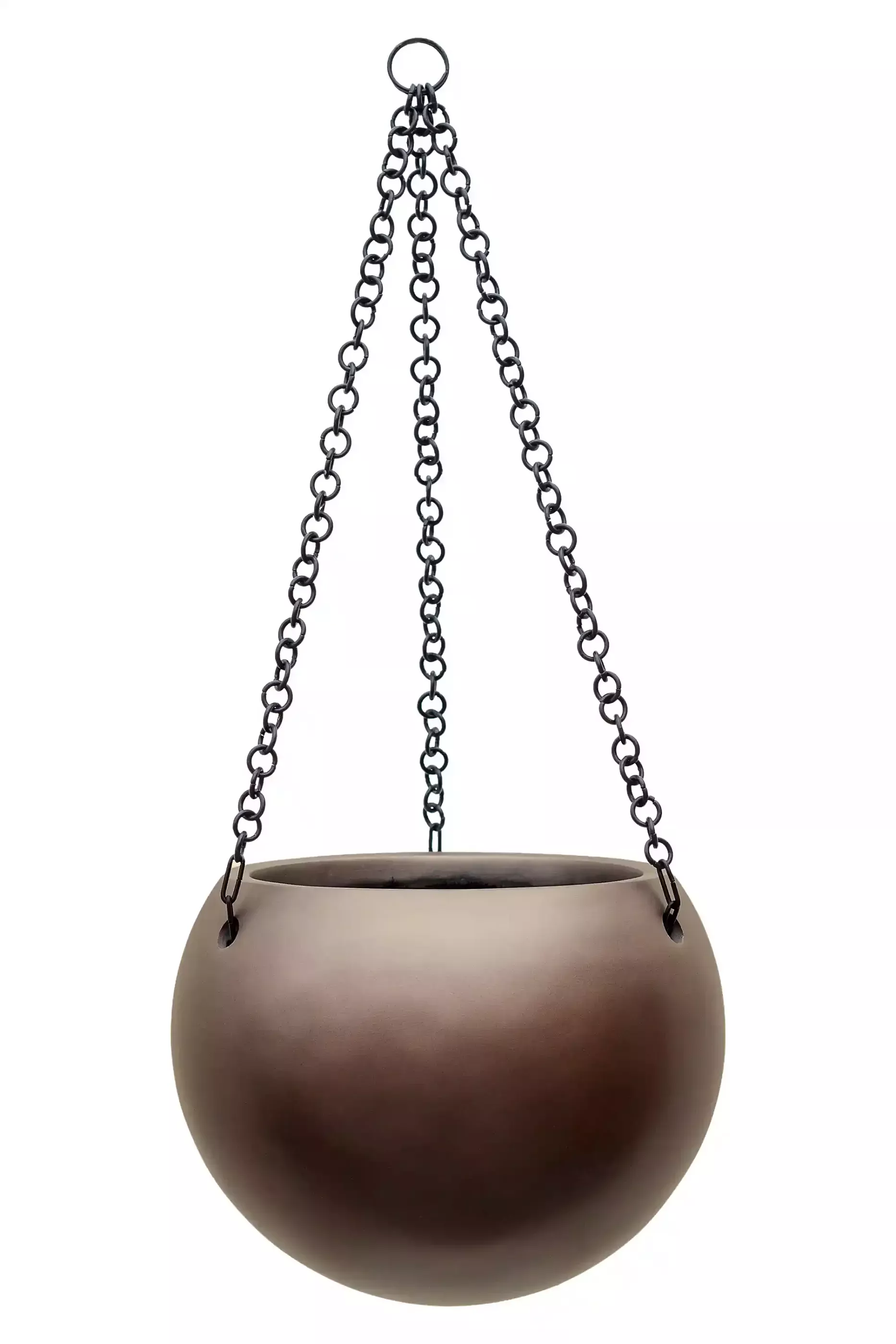 Gradient Hanging Globe Matt Coffee D24 H19 cm Planter