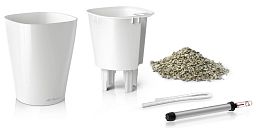 LECHUZA DELTINI|MINI-DELTINI Round Poly Resin Indoor Self-watering Planter