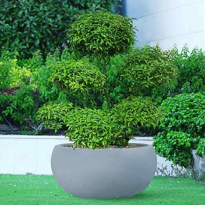 IDEALIST Lite Classic Smooth Bowl Outdoor Planter