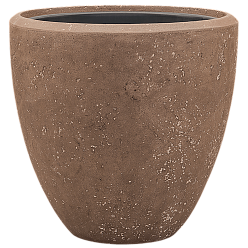 Polystone Egg Planter + Liner | Indoor Plant Pot