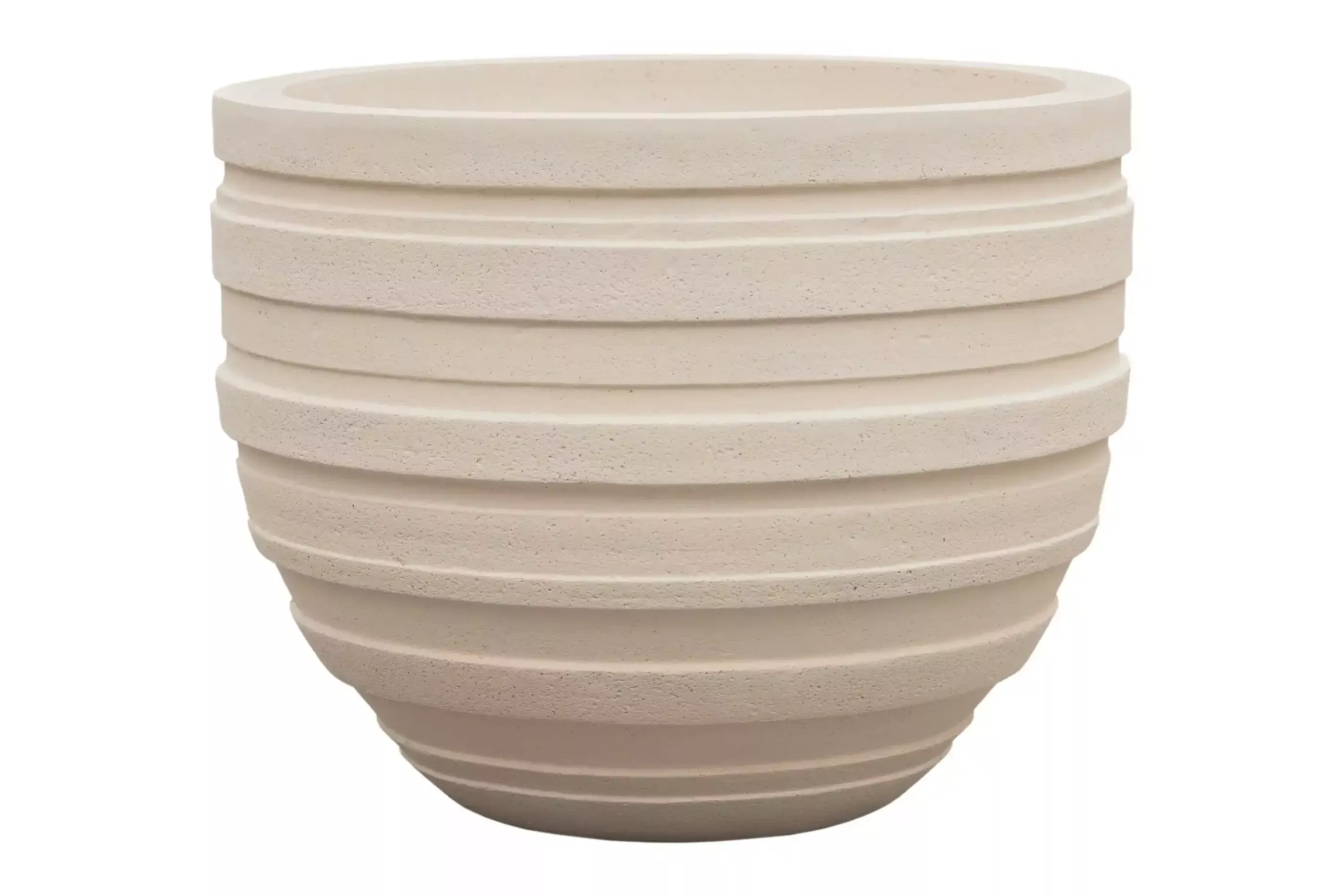 Polystone Ribbed Planter | Indoor and Outdoor Plant Pot
