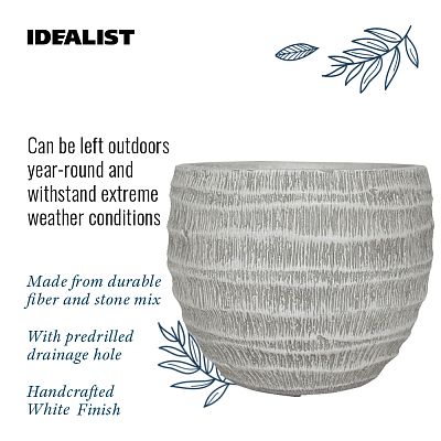 IDEALIST Lite Straw Plaited Style Ball Planter