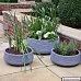 IDEALIST Lite Large Ribbed Light Concrete Bowl Planter