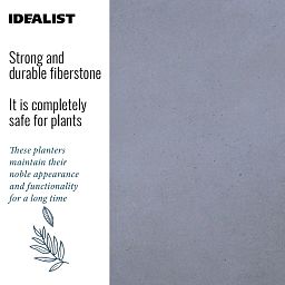 IDEALIST Lite Contemporary Light Concrete Egg Planter