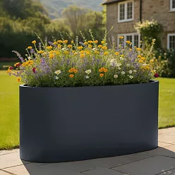 ELLI Oval Outdoor Fibreglass Planter