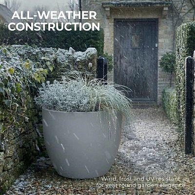IDEALIST Lite Contemporary Light Concrete Egg Planter