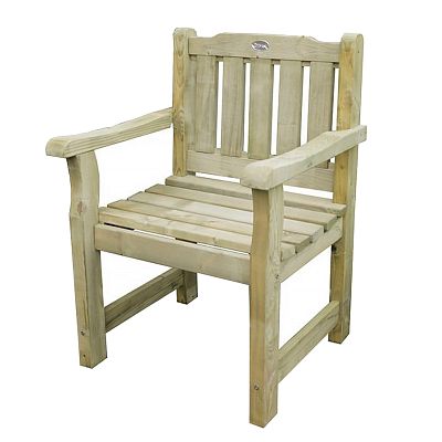 Outdoor Wooden Rosedene Chair by Forest Garden
