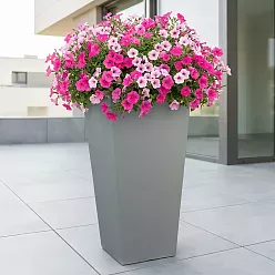 IDEALIST Lite Tall Tapered Contemporary Light Concrete Planter