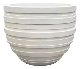 Polystone Ribbed Planter | Indoor and Outdoor Plant Pot