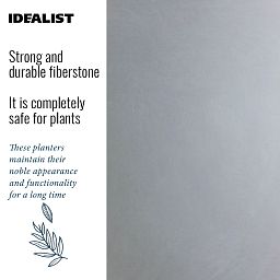 IDEALIST Lite Contemporary Light Concrete Egg Planter