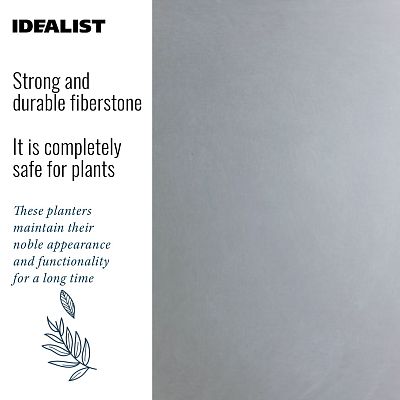 IDEALIST Lite Contemporary Light Concrete Egg Planter