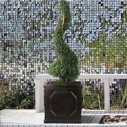 IDEALIST Lite Faux Lead Chelsea Box Square Light Concrete Planter