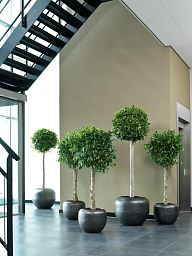 Loft Circle Round Polystone Outdoor Planter