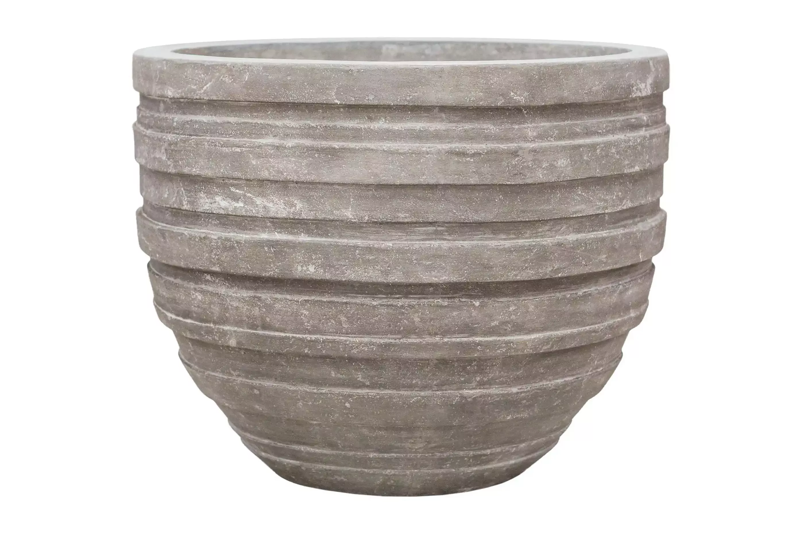 Polystone Ribbed Planter | Indoor and Outdoor Plant Pot