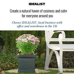 IDEALIST Lite Victorian Box Square Light Stone Outdoor Planter