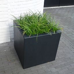 PURE Cube Outdoor Fiberglass Planter