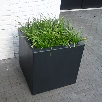 PURE Cube Outdoor Fiberglass Planter