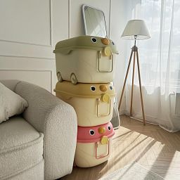 Toy Box for Toy Storage on Wheels with Lid by Froppi
