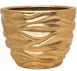 Luxe Lite Glossy Sea Round Indoor Planter