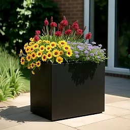 IDEALIST Lite Contemporary Light Concrete Trough Planter
