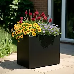 IDEALIST Lite Contemporary Light Concrete Trough Planter