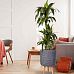 IDEALIST Lite Honeycomb Style Cylinder Planter on Legs, Round Pot Plant Stand Indoor