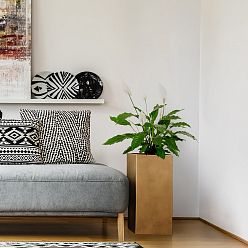 IDEALIST Lite Tall Square Metallic Indoor Planter