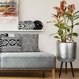 IDEALIST Lite Round Planter on Legs, Round Pot Plant Stand Indoor