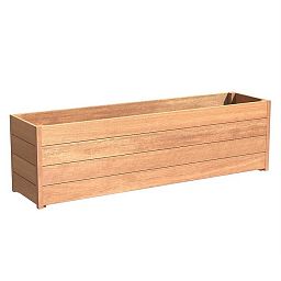 Hardwood Sevilla Trough Wood Outdoor Planter