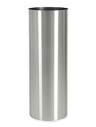 Parel Column Tall Stainless Steel Brushed Unlaquered on Felt (1,2Mm) Indoor Planter