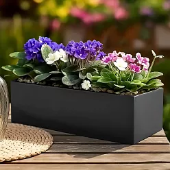 IDEALIST Lite Window Box Light Concrete Planter