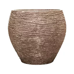 Polystone Coated Dolcie Round Indoor Planter