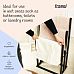 Froppi Bamboo Free Standing Towel Rack, Wooden Towel Holder and Ladder with 3 Bars