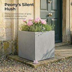 IDEALIST Lite Square Box Contemporary Light Concrete Planter