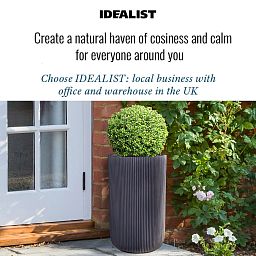 IDEALIST Lite Ribbed Cylinder Outdoor Planter