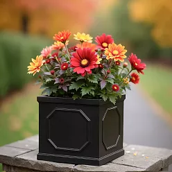 IDEALIST Lite Faux Lead Chelsea Box Square Light Concrete Planter