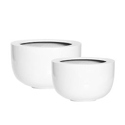 Fiberstone Glossy Round Sunny Planter by Idealist Premium