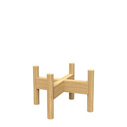 Mid Century Wooden Plant Stand / Pot Holder with Adjustable Width