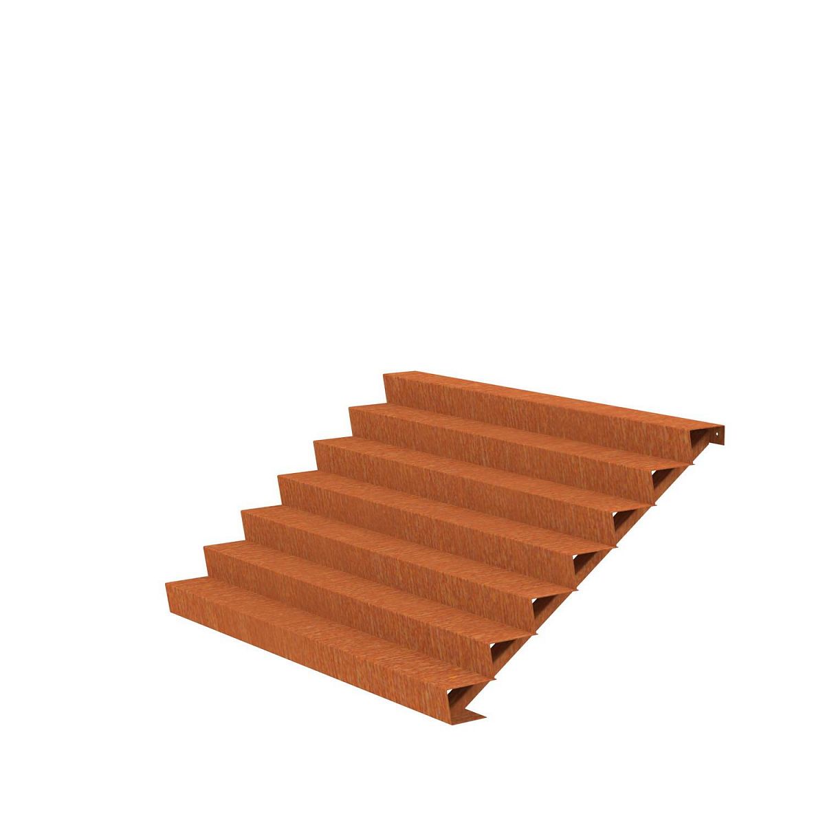 7 Steps Corten Steel Stair