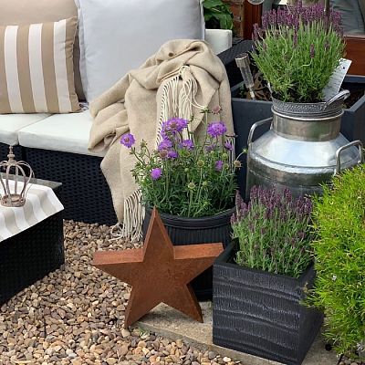 IDEALIST Lite Straw Ribbed Square Outdoor Planter