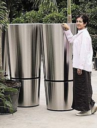 Superline Conica Plus on Ring Tall Indoor Planter