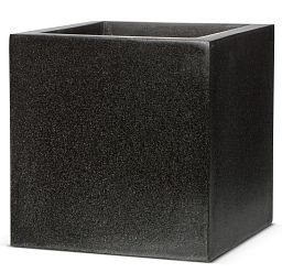 Square Fiberstone Contemporary Planter by Cadix Capi Lux
