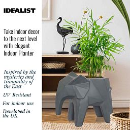 IDEALIST Lite Faceted Effect Elephant Plant Pot Indoor
